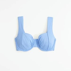 Abercrombie & Fitch Curve Love Wide Strap Underwire Bikini TopMedium